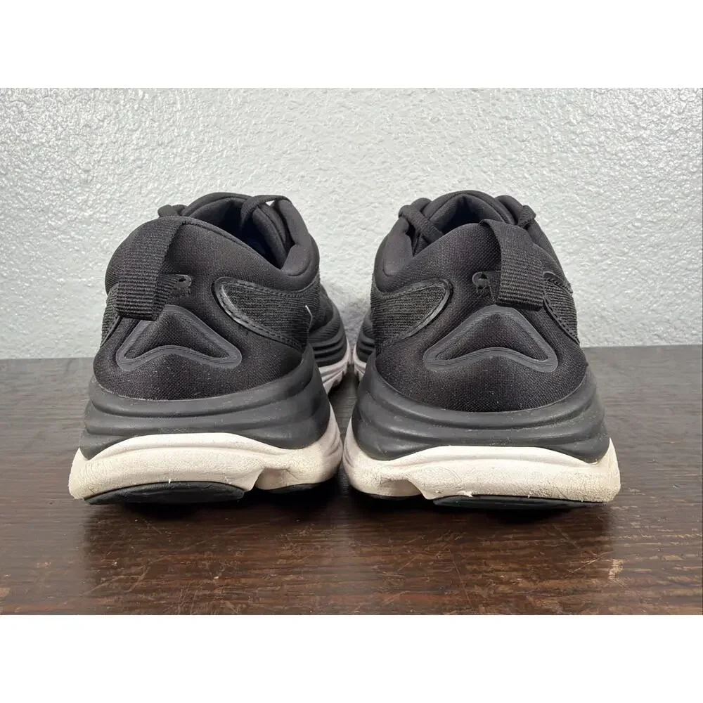 Hoka One One Womens Gaviota 5 1134235 BWHT Black Running Shoes Sneakers 8.5 B